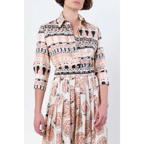 LA PRESTIC OUISTON  Emmanuelle Shirt in Tulipe Rose 1 S - Picture 1 of 6